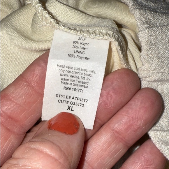 Baltic Born Cream Linen Blend Wide Leg Pants - XL - NWT B8 - Picture 6 of 8